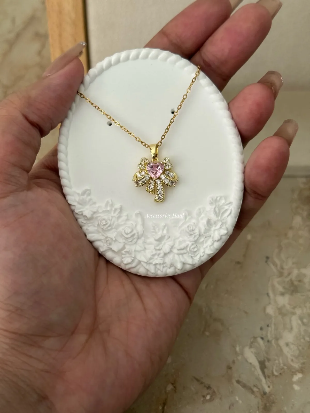 Rosalie Bow Necklace