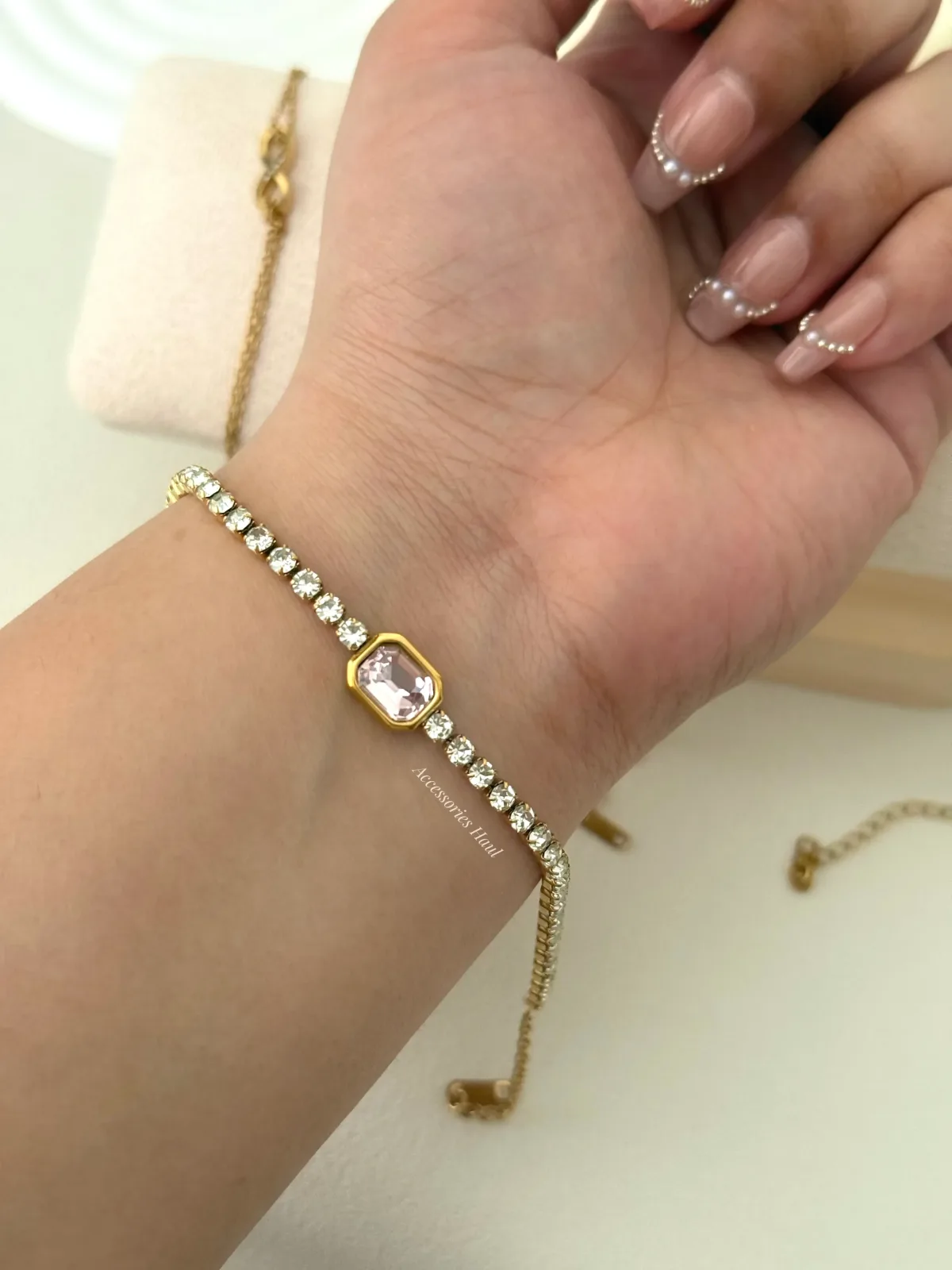 Pink Tennis Bracelet